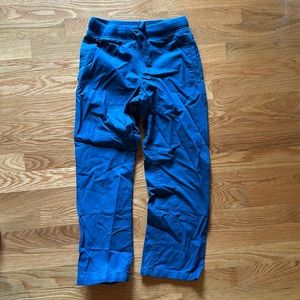 Lands End kids size small, eight teal cotton pants drawstring waist